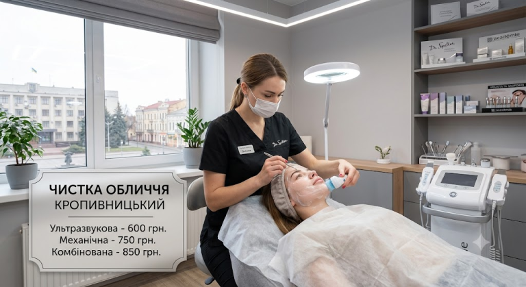 Чистка лица в Кропивницком: как выбрать косметолога и сделать кожу безупречной