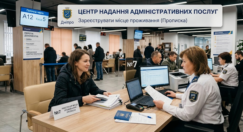 Прописка в Дніпрі: як зареєструвати місце проживання, необхідні документи та особливості процедури